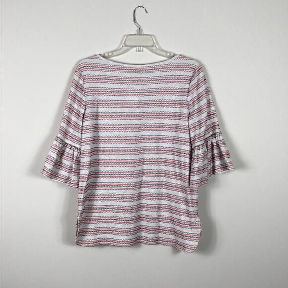 Max Studio Top Topstitched Bell Sleeve - Picture 8 of 8